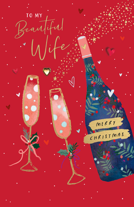 UKG 'To My Beautiful Wife' Christmas Card
