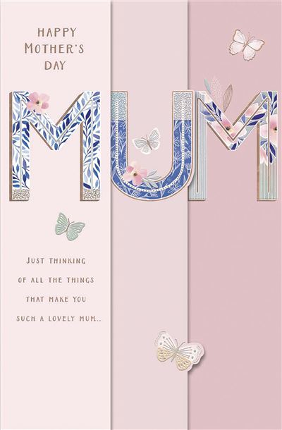 UKG 'Happy Mother's Day Mum' Mother's Day Card