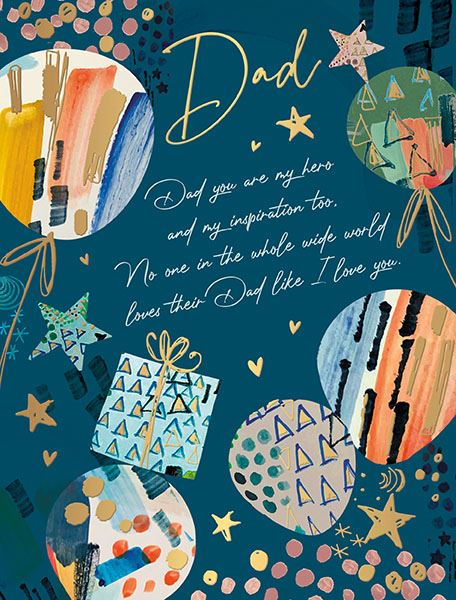 Words N Wishes 'Dad' Birthday Card