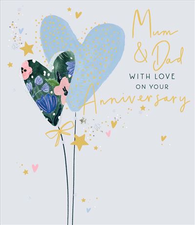UKG 'Mum & Dad With Love' Anniversary Card