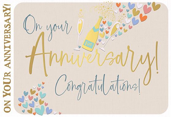 Words N Wishes 'On Your Anniversary' Anniversary Card