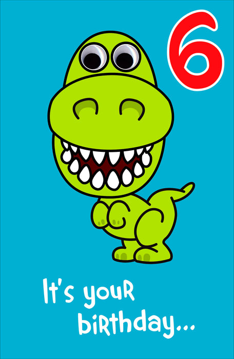 UKG 'Birthday 6th Boy' Birthday Card