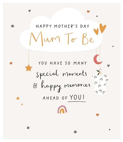 UKG 'Happy Mother's Day Mum To be' Mother's Day Card