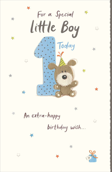 UKG 'For A Special Little Boy 1 Today' Birthday Card