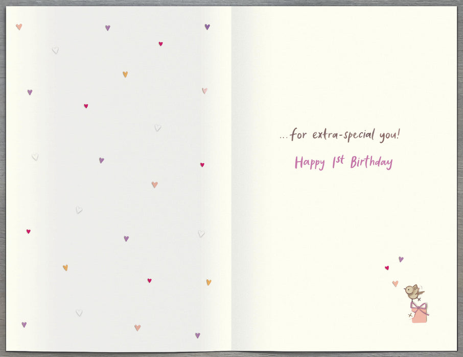 UKG 'Birthday 1st Girl' Birthday Card