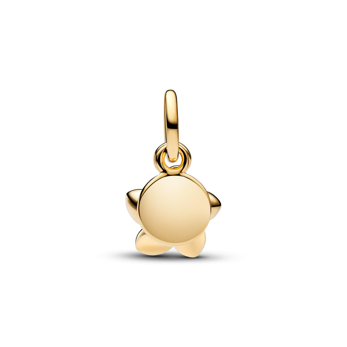 Pandora Disney Moana Flower Dangle Charm 14k Gold Plating