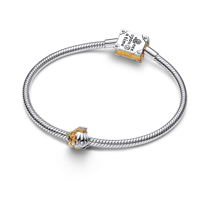 Pandora Disney Princesses Ariel Shell Lab-Grown Diamond Two-Tone Charm Sterling Silver and 14k Gold