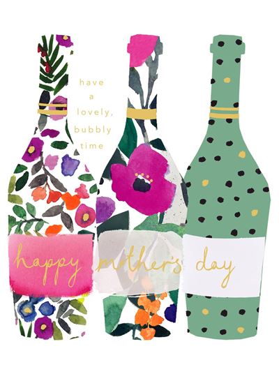 UKG 'Have a lovely Bubbly Time' Mother's Day Card