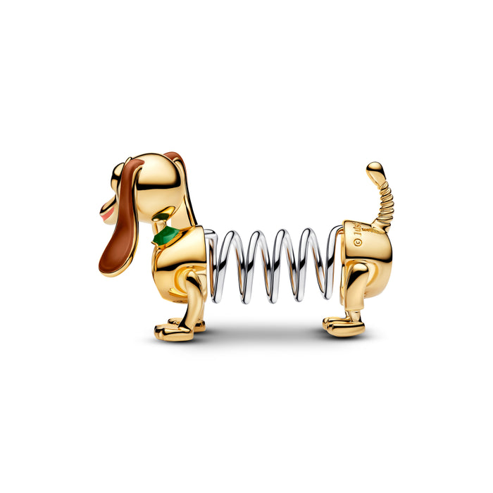 Pandora Disney Pixar Toy Story Slinky Dog Charm 14k Gold Plating And Sterling Silver