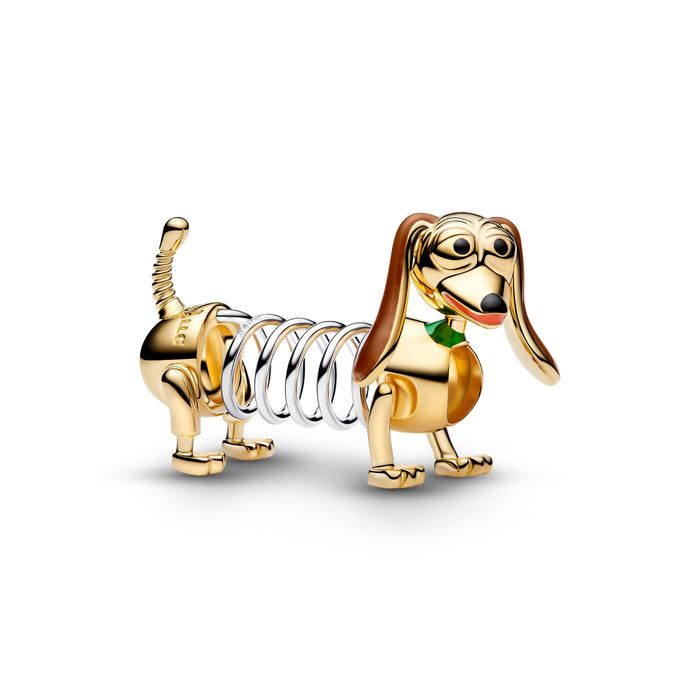 Pandora Disney Pixar Toy Story Slinky Dog Charm 14k Gold Plating And Sterling Silver