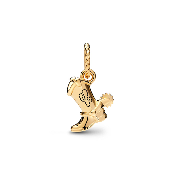 Pandora Disney Pixar Toy Story Cowboy Boot Charm 14k Gold Plating