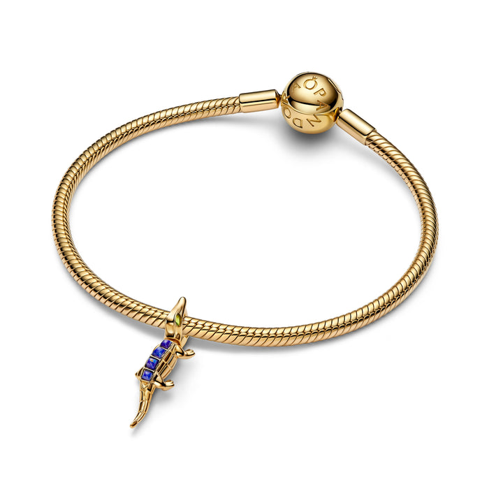 Pandora Alligator Charm 14k Gold Plating
