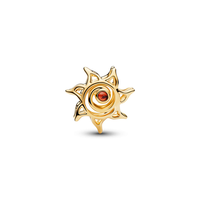 Pandora Sun Openwork Charm 14k Gold Plating