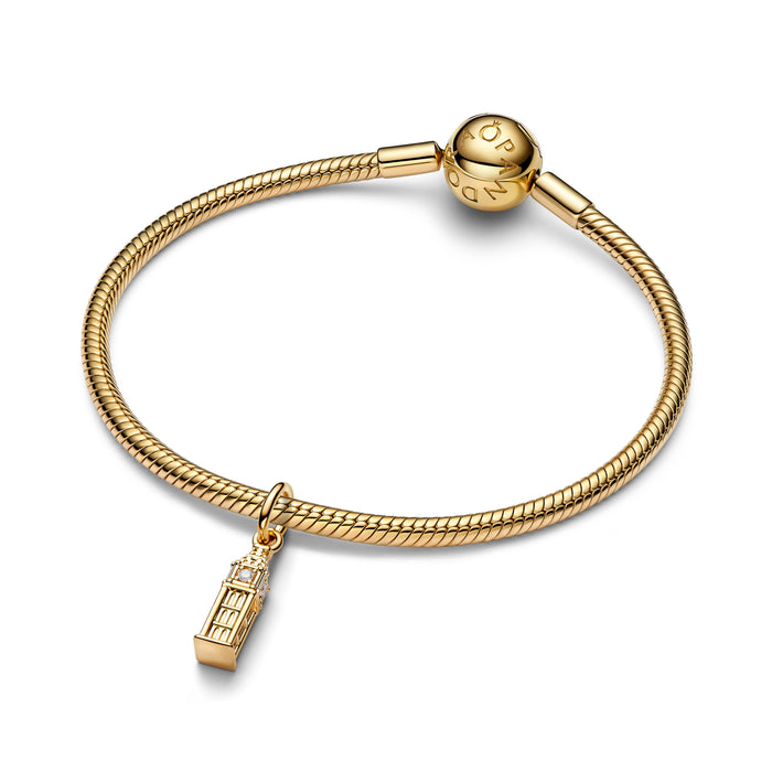 Pandora Big Ben Dangle Charm 14k Gold Plating