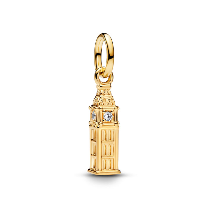 Pandora Big Ben Dangle Charm 14k Gold Plating