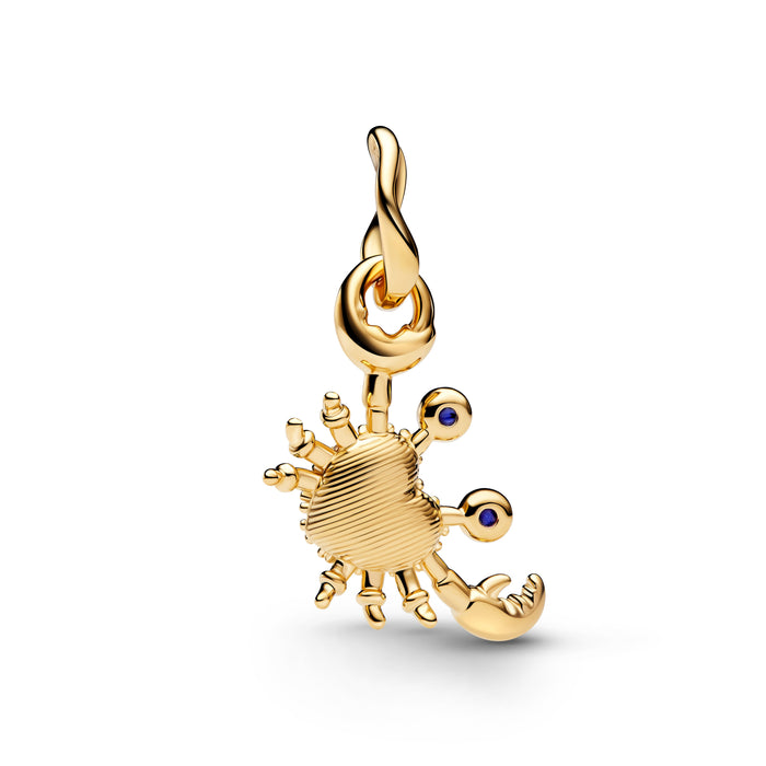 Pandora Crab Dangle Charm 14k Gold Plating