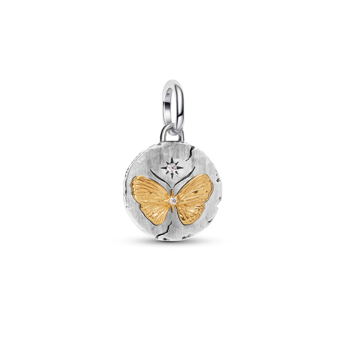 Pandora Butterfly Medallion Charm Sterling Silver