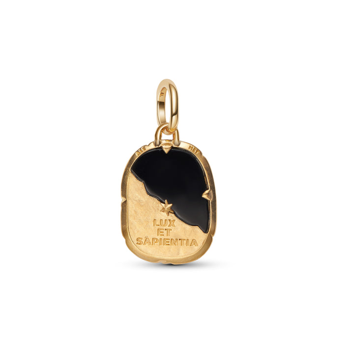 Pandora Owl Medallion Charm 14k Gold Plating