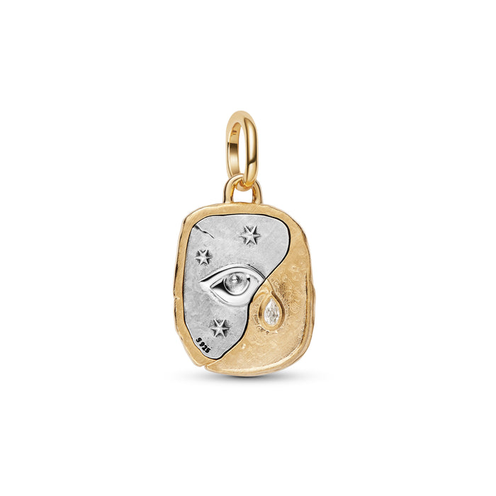 Pandora Eye Medallion Charm 14k Gold Plating