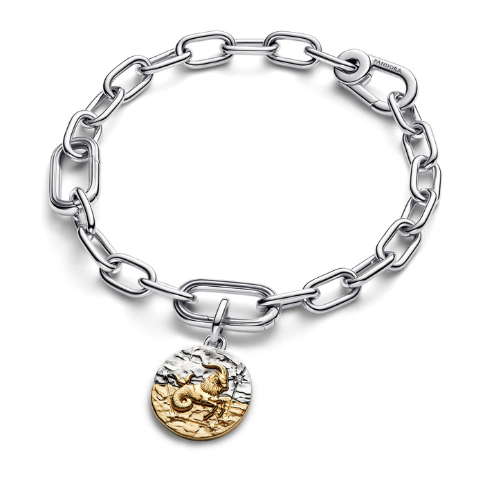 Pandora Capricorn Zodiac Medallion Charm 14k Gold Plating And Sterling Silver