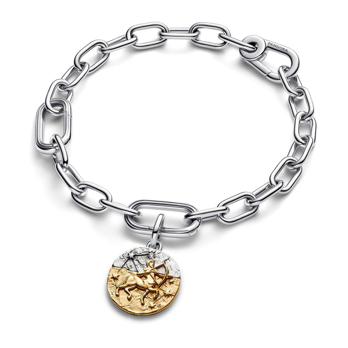 Pandora Sagittarius Zodiac Medallion Charm 14k Gold Plating And Sterling Silver