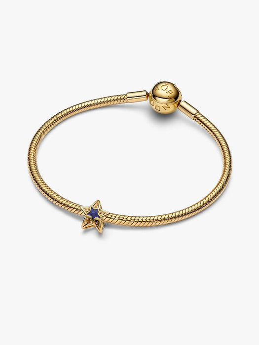 Pandora Star Openwork Charm 14k Gold Plating