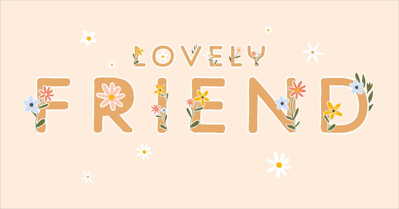 UKG 'Lovely Friend' Birthday Card