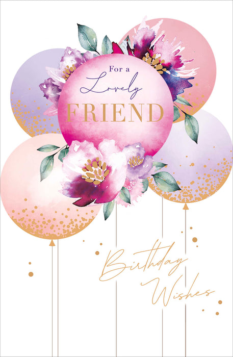 UKG 'For A lovely Friend' Birthday Card