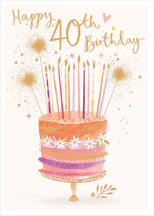 UKG '40th Birthday' Card