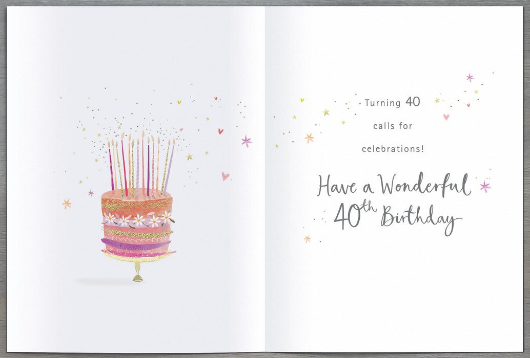 UKG '40th Birthday' Card