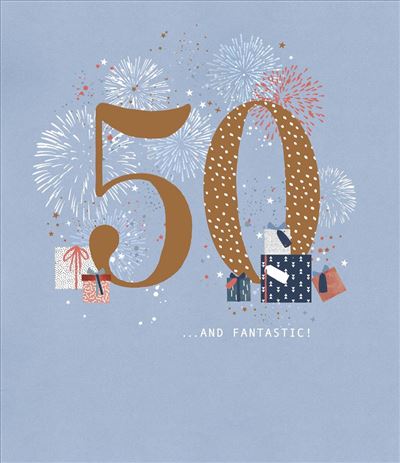 UKG '50' Birthday Card