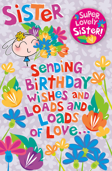 UKG 'Sister Sending Birthday Wishes' Birthday Card