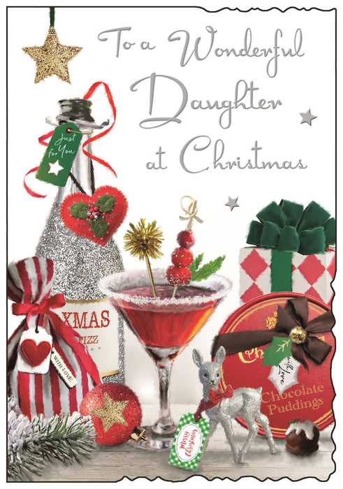 Jonny Javelin 'Daughter Cocktail Bambi' Christmas Card