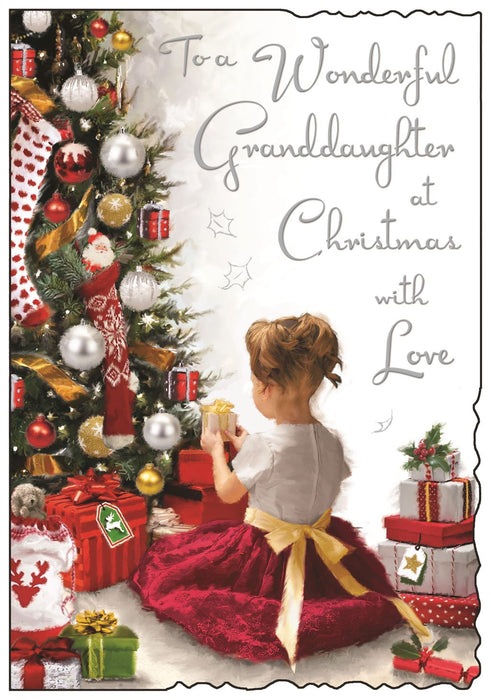 Jonny Javelin 'Granddaughter Xmas Tree' Christmas Card