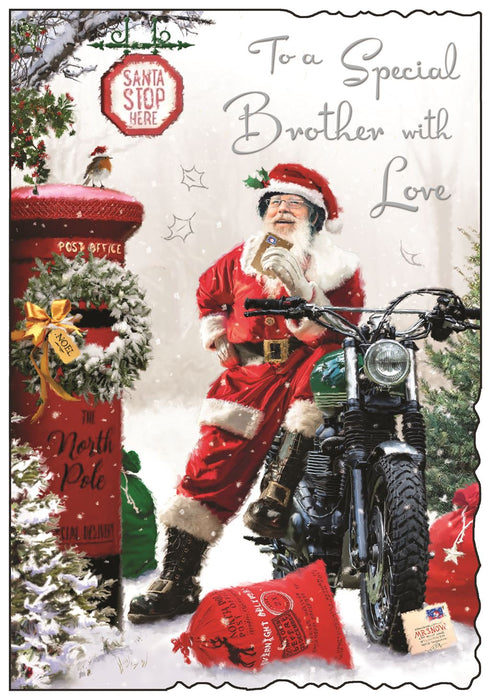 Jonny Javelin 'Brother Motorbike' Christmas Card