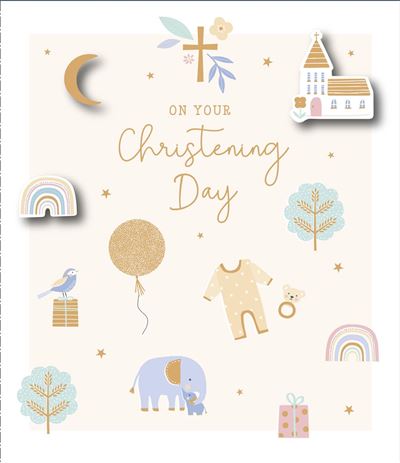 UKG 'On Your Christening Day' Card