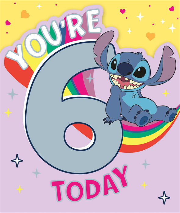 UKG 'You're 6 Today' Birthday Card