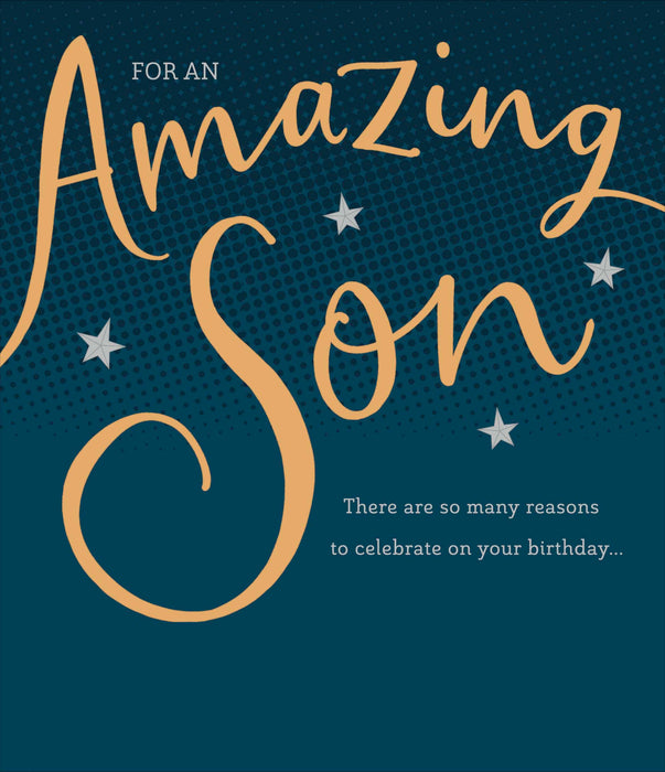 UKG 'Amazing Son' Birthday Card