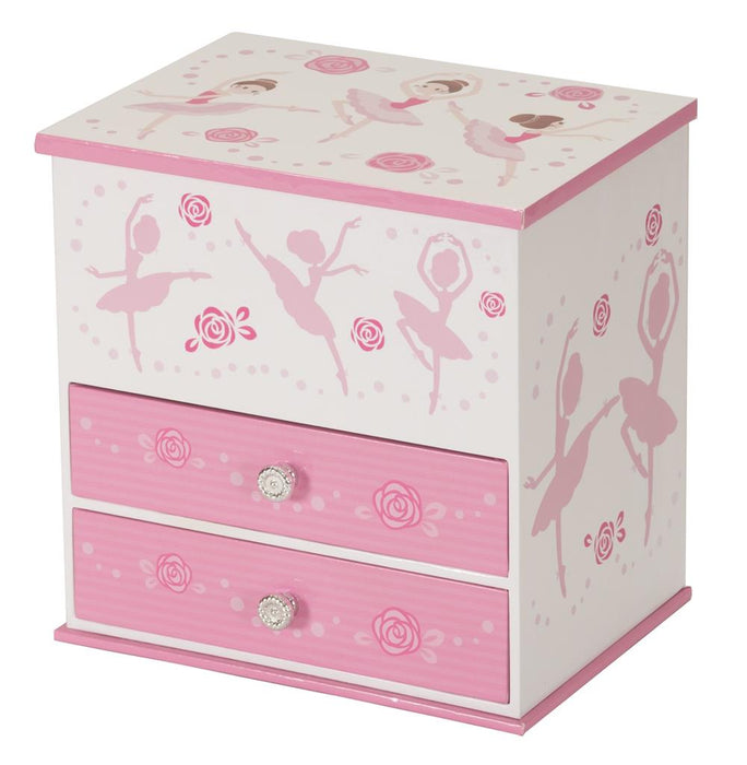 Mele & Co Christine Rose Ballerina Musical Jewellery Case