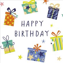 UKG 'Kindred Party Poppers Happy Birthday' Birthday Card