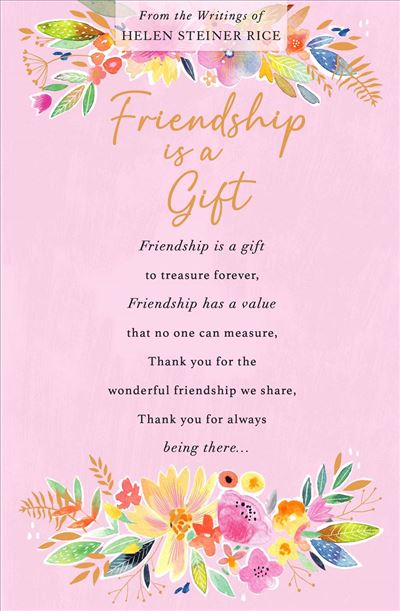 UKG 'Friendship Is A Gift' Open Card — Maple Gifts