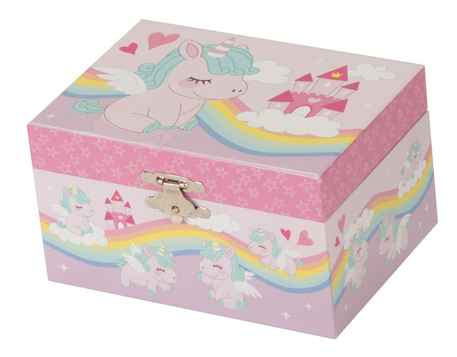 Mele & Co Elise Unicorn & Castle Musical Jewel Case
