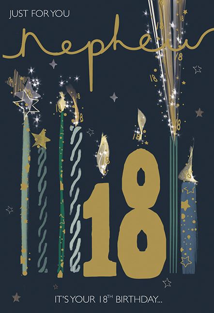 ICG 'Just For You Nephew 18' Birthday Card