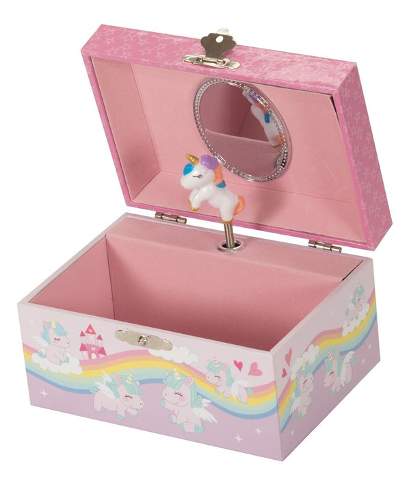 Mele & Co Elise Unicorn & Castle Musical Jewel Case
