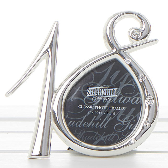 Silver Diamante Frame 18th Birthday