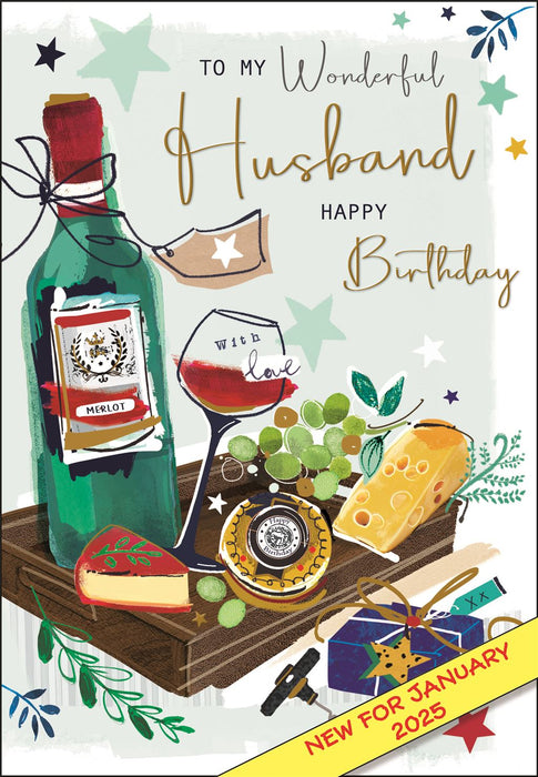 Jonny Javelin 'To My Special Husband With Love' Birthday Card