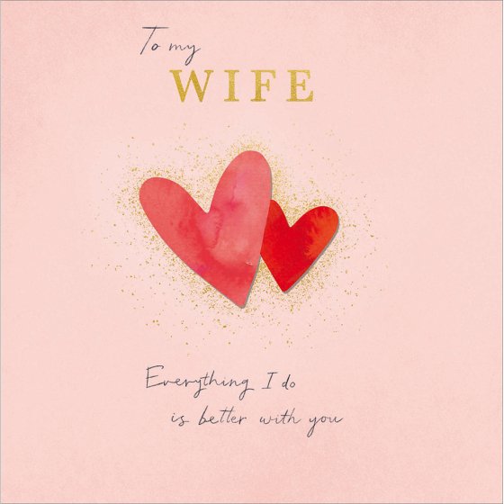 Woodmansterne 'To My Wife' Anniversary Card