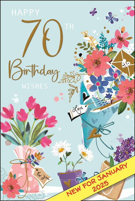 Jonny Javelin 'Happy 70th Birthday' Birthday Card