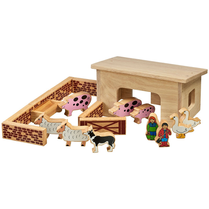 Lanka Kade Wooden Pig & Sheep Barn Playset