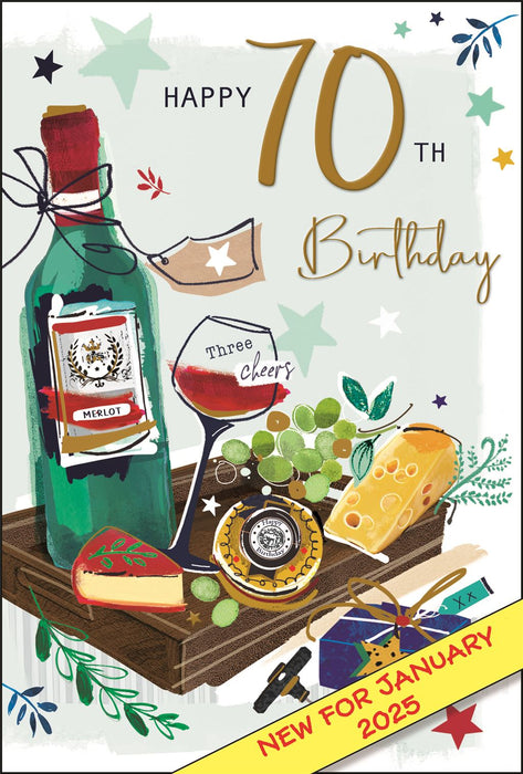 Jonny Javelin 'Happy 70th Birthday' Birthday Card